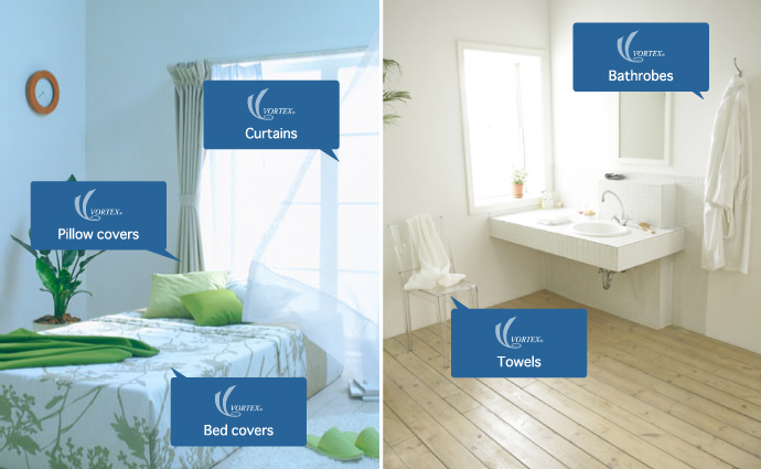 Bedrooms and washrooms