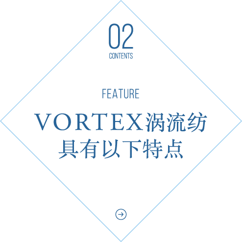 VORTEX涡流纺具有以下特点