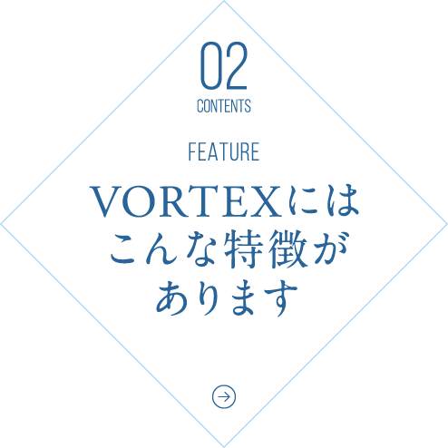 VORTEXにはこんな特徴があります