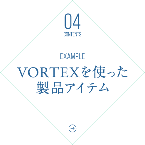 VORTEXを使った製品アイテム