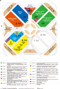 ITMA ASIA + CITME 2018展馆分色布局图（竖版）0822-2